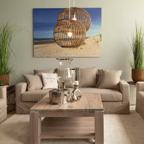 Payaa Windlicht Travis 20x20x49cm met ramshoorn voet (112538)