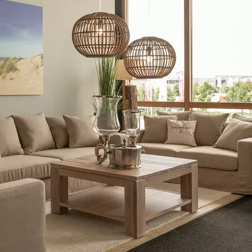 Payaa Windlicht Licht Travis 29x29x64cm met ramshoorn voet (112537)