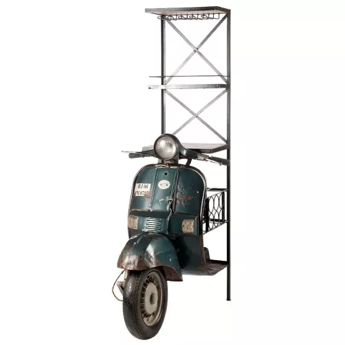 Wijnrek 70x105x185cm Scooter vintage retro