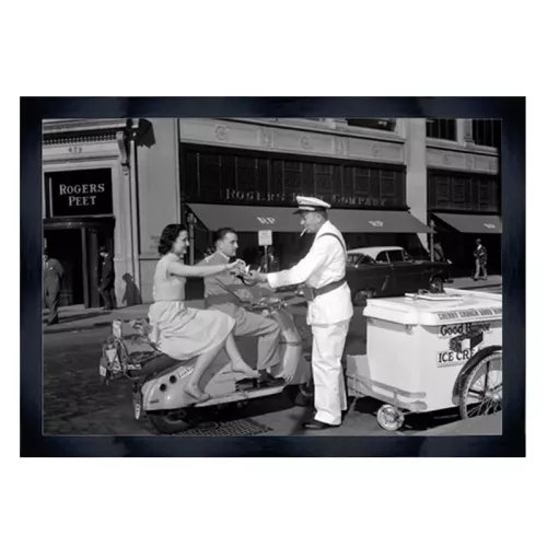 Paar dat ijs koopt 80x60x3cm