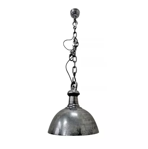 Payaa Plafondlamp 36x36x38cm zilver ruw metaal (100728)
