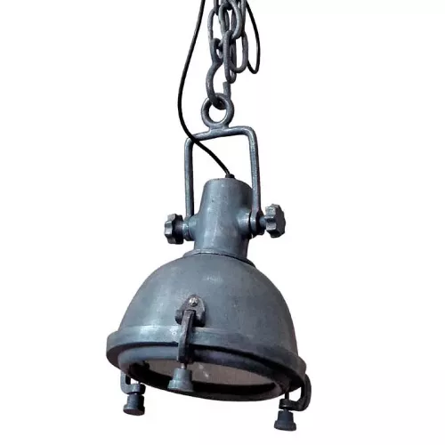 Plafondlamp 28x23x41cm ruw zilver